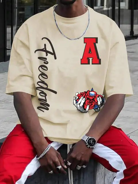 Men’s Freedom Graphic T-Shirt | Urban Street Style